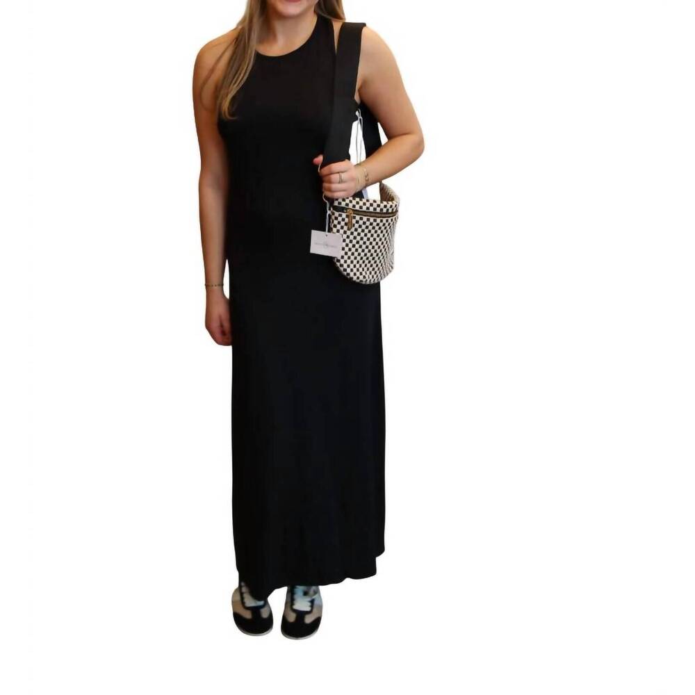 NEW SIX/FIFTY criss cross twist back dress in black